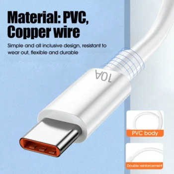 USB Type C Cable 10A Fast Charging - Image 2